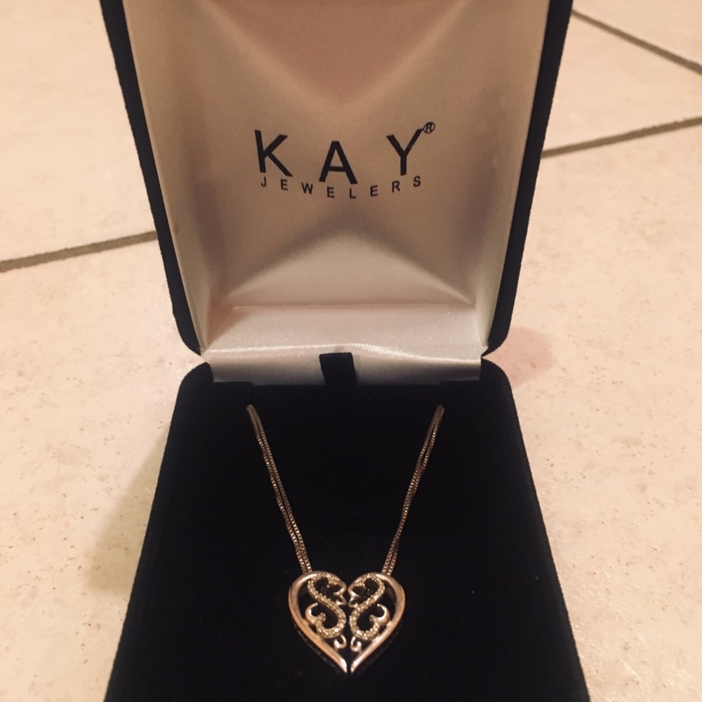 Set of Kay Jewelers Open Hearts necklaces